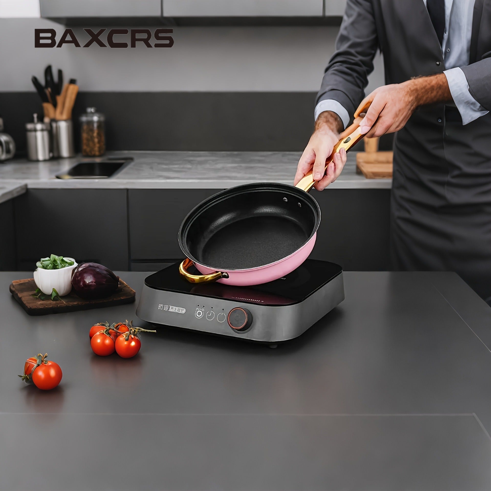 BAXCRS 6pcs Stainless Steel Cookware Set