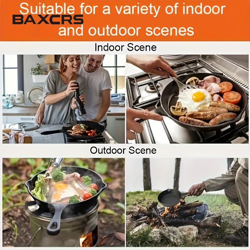 BAXCRS 4pcs Cast Iron Skillet