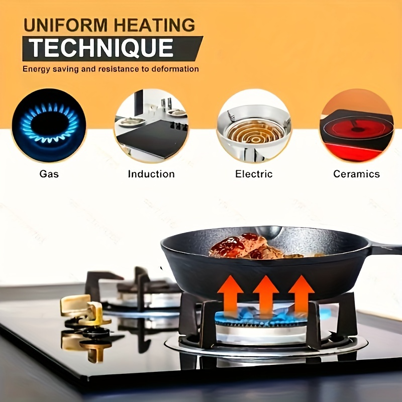 BAXCRS 4pcs Cast Iron Skillet