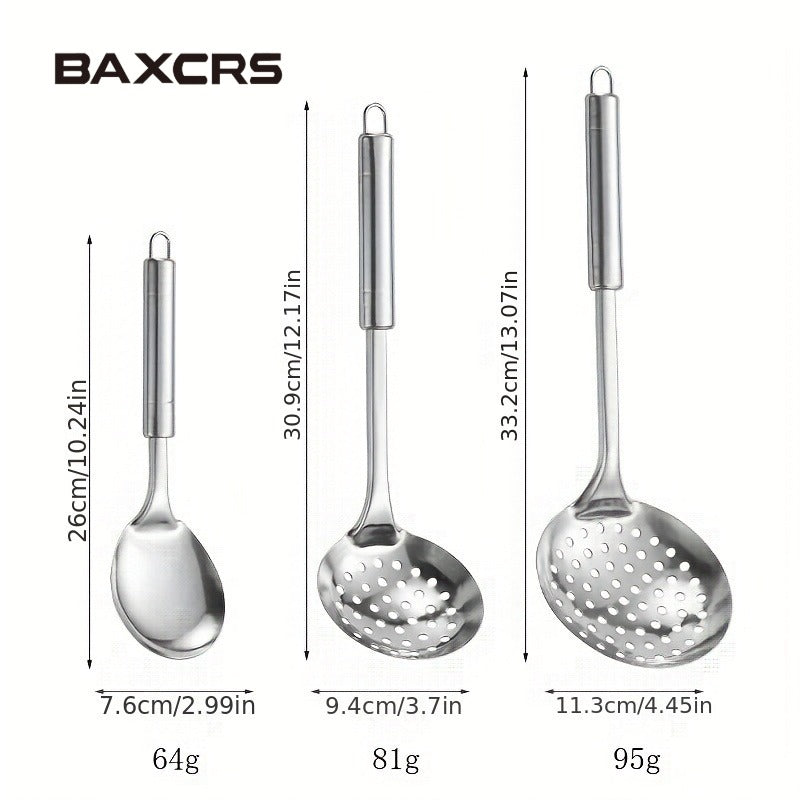 BAXCRS 9pcs Stainless Steel Kitchen Utensil Set