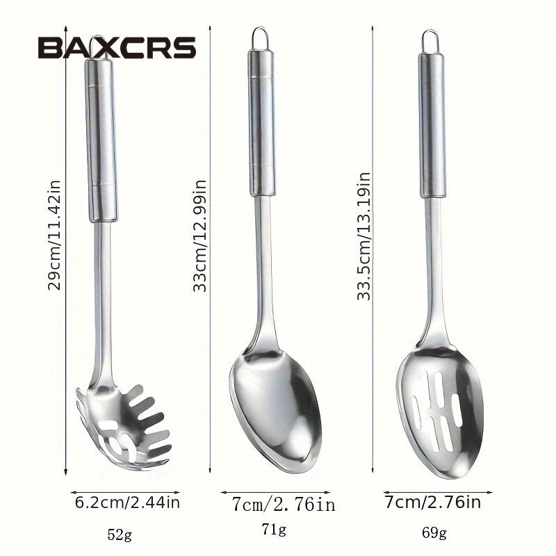 BAXCRS 9pcs Stainless Steel Kitchen Utensil Set
